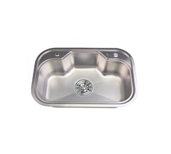 Sifin Steel kitchen sink stainless steel 75x45cms