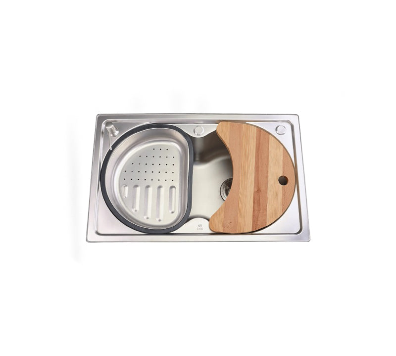 Sifin Steel kitchen sink stainless steel 72x45cms