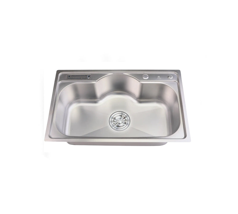 Sifin Steel kitchen sink stainless steel 80x50cms