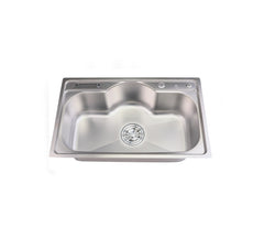 Sifin Steel kitchen sink stainless steel 80x50cms